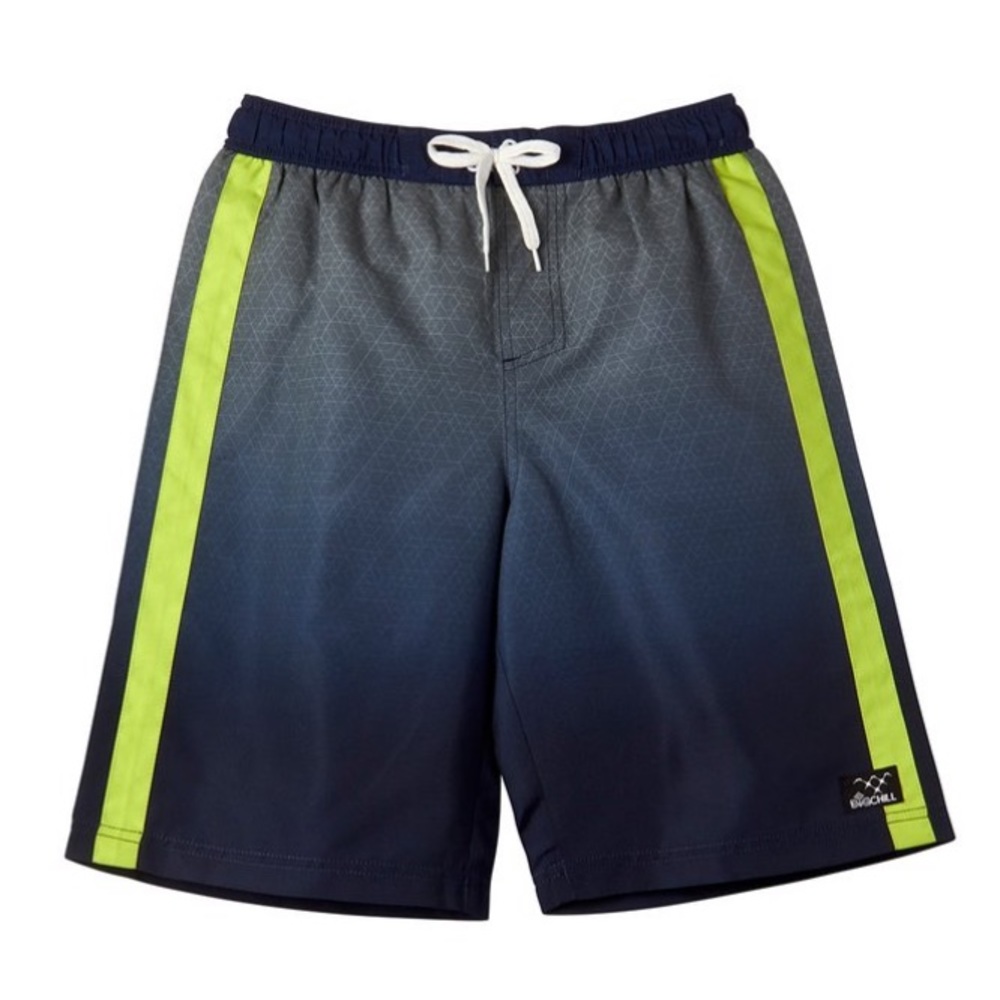 NWT Big Chill Navy Gradient Boardshorts Boys size 4